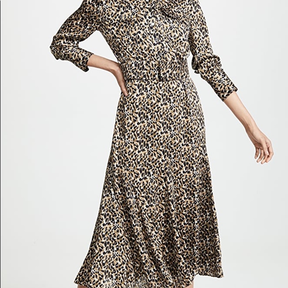 Equipment Lenora Leopard Midi Dress - Picture 2 of 7